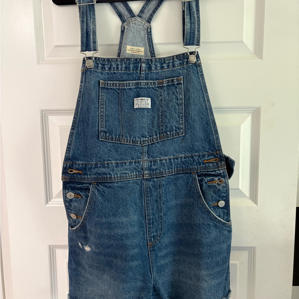 Levi’s Denim Shorts Overalls